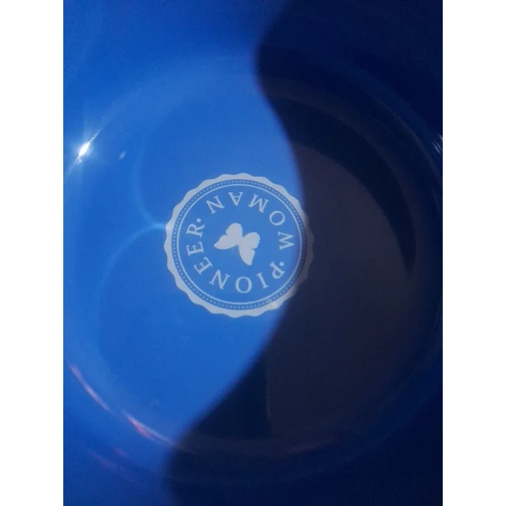 Pioneer Woman Large Pet Bowl Melamine Red Check USED W/ Small Crack